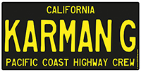 US License Plate for Karmann Ghia owners